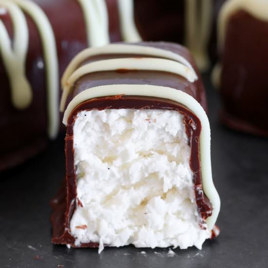 Chocolate Coconut Ice Cream Bars