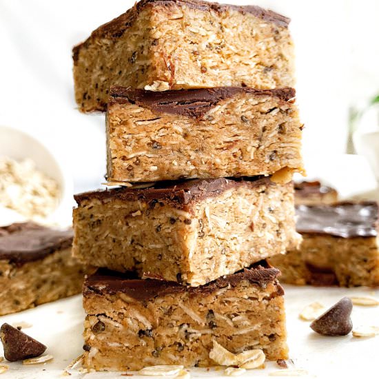 No Bake Peanut Butter Protein Bars