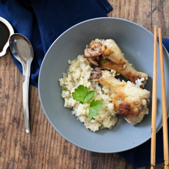 Ginger Garlic Chicken Rice (Keto)