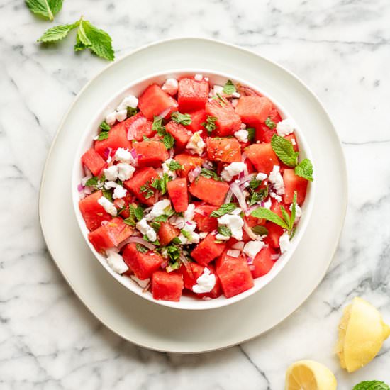 Watermelon Salad w/ Vegan Feta