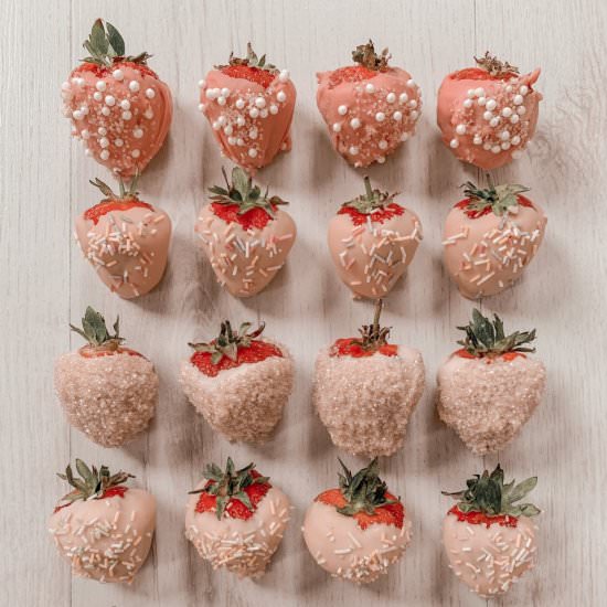 White Chocolate Dipped Strawberries