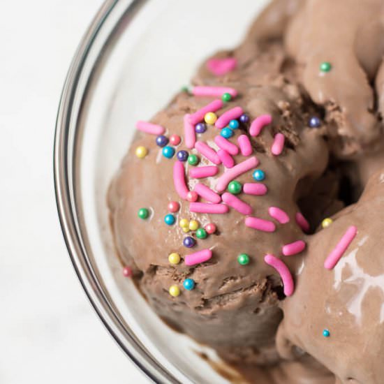 No-Churn Chocolate Ice Cream