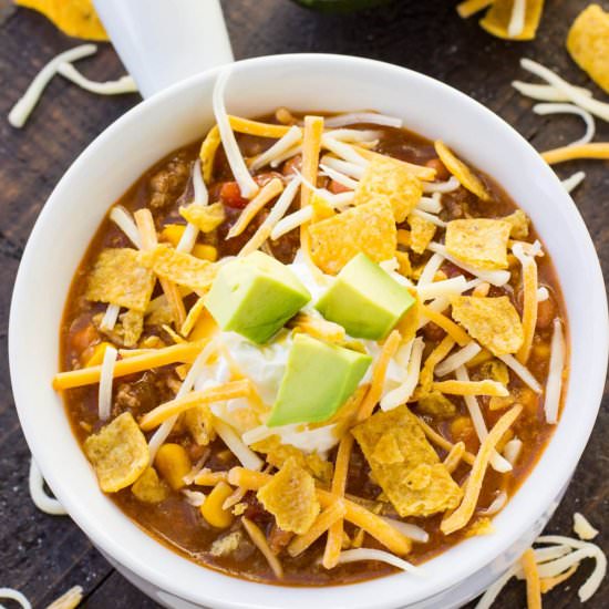 INSTANT POT TACO SOUP [+ VIDEO]