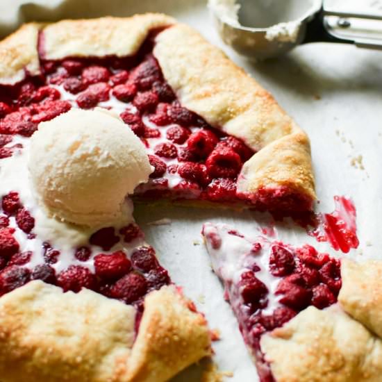Easy Raspberry Galette