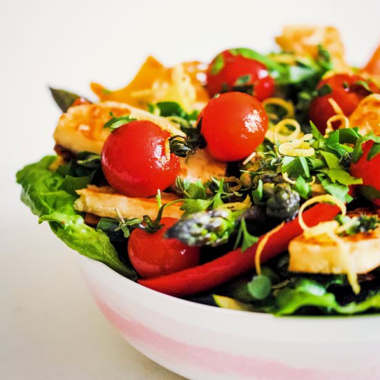 Grilled Halloumi Salad