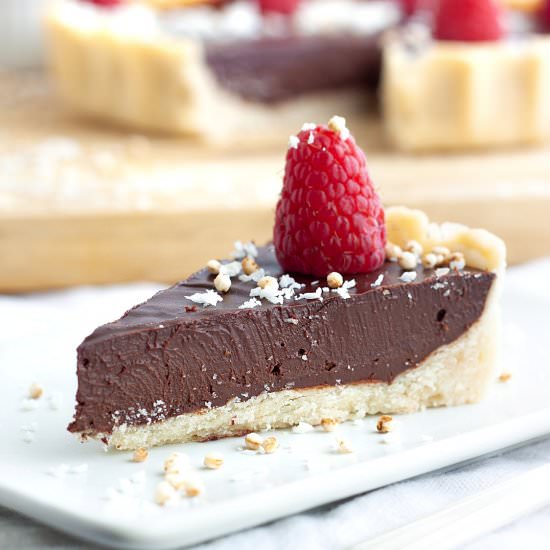 Vegan Chocolate Orange Tart