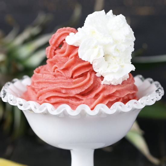 Pineapple Raspberry Sorbet