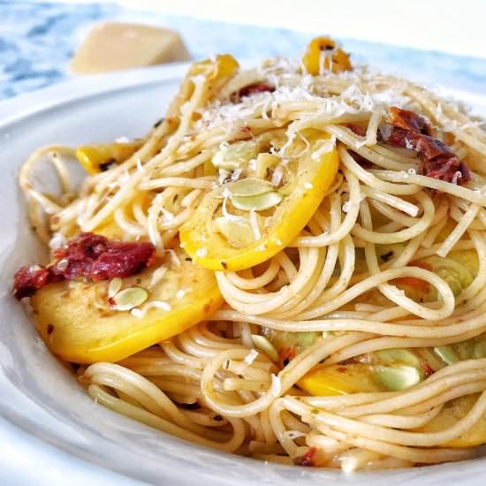 Summer Pasta with Yellow Squash