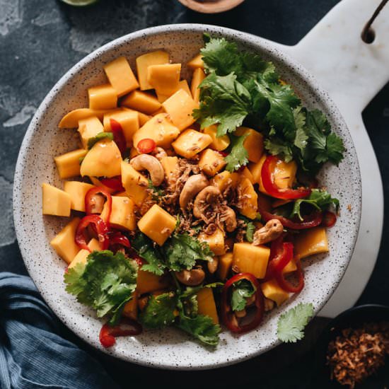 Easy Mango Salad with Lime Dressing
