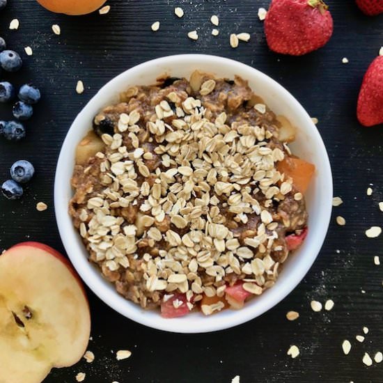 Microwave Vegan Fruit Dessert
