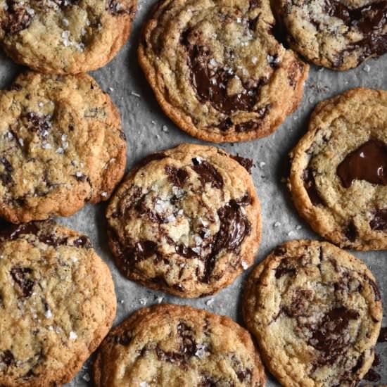 Vegan gluten free choc chip cookies