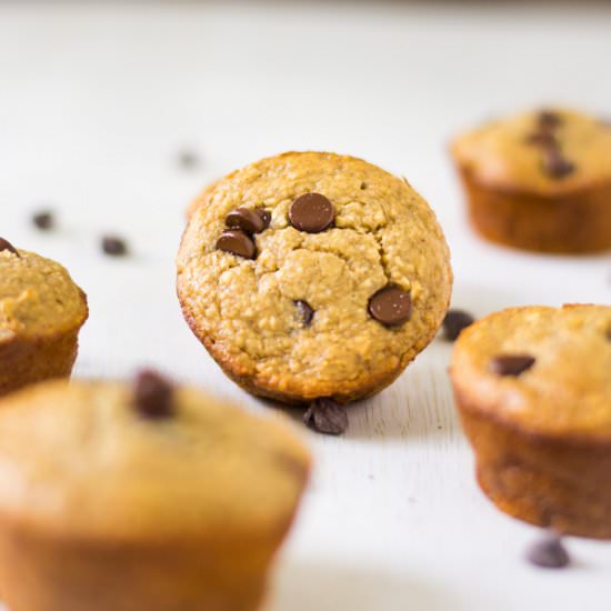GF Banana Oat Chocolate Chip Muffin