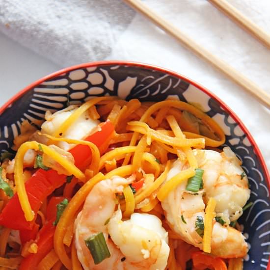 Shrimp Zoodles Lo Mein