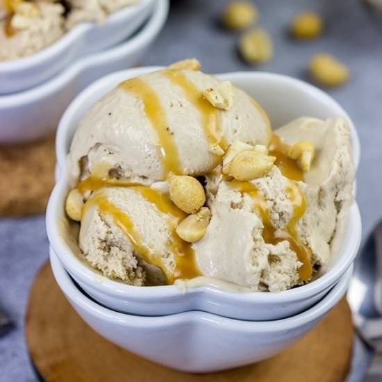 Peanut Butter Banana Ice Cream
