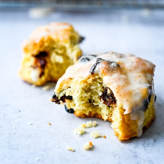 Cherry Vanilla Mini Scones