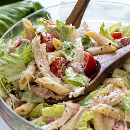 chicken caesar pasta salad