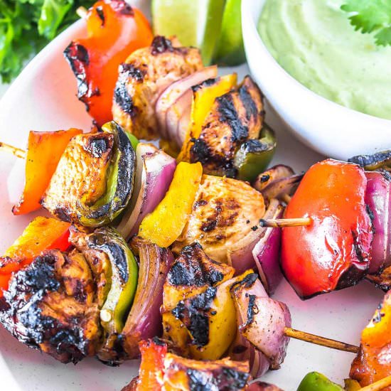 Low-Carb Chipotle Chicken Skewers