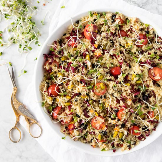 Quinoa-Tomato-Pistachio Salad