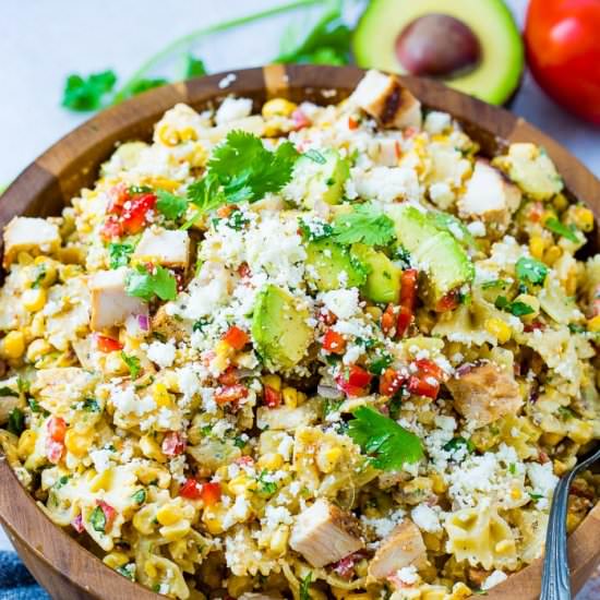 MEXICAN GRILLED CORN PASTA/CHICKEN