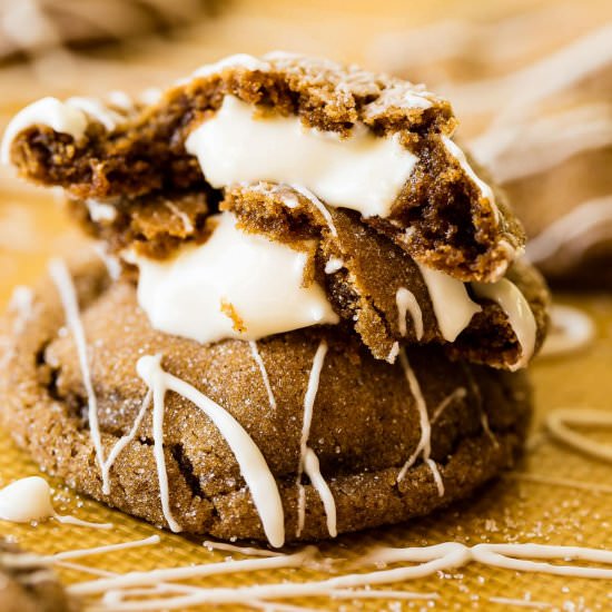 WHITE CHOCOLATE MOLASSES COOKIES