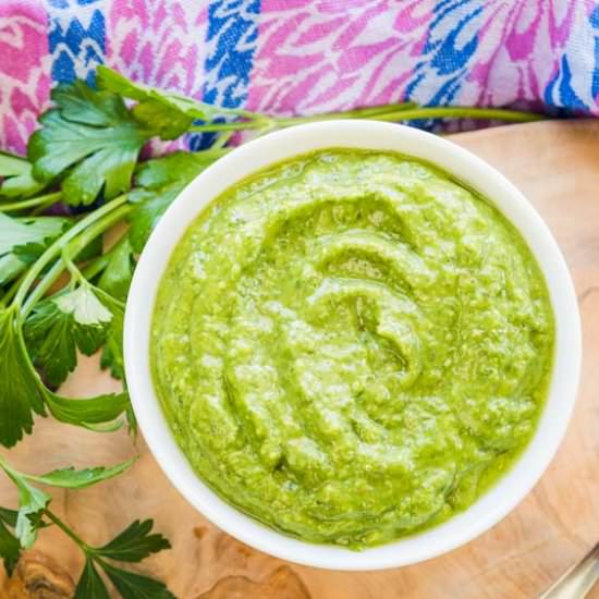 Oil Free Chimichurri Sauce