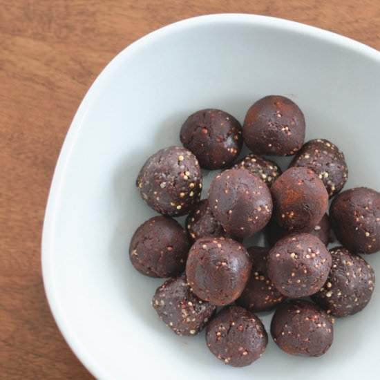 No-Bake Chocolate Date Truffles