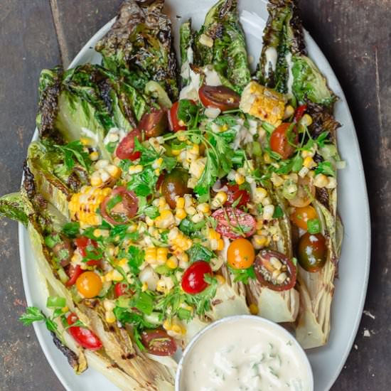 Grilled Lettuce Salad