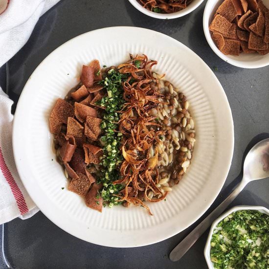 Horaa Osbao – Lentil Pasta Stew