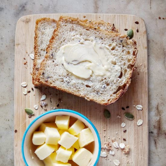 Multigrain Sourdough Sandwich Bread