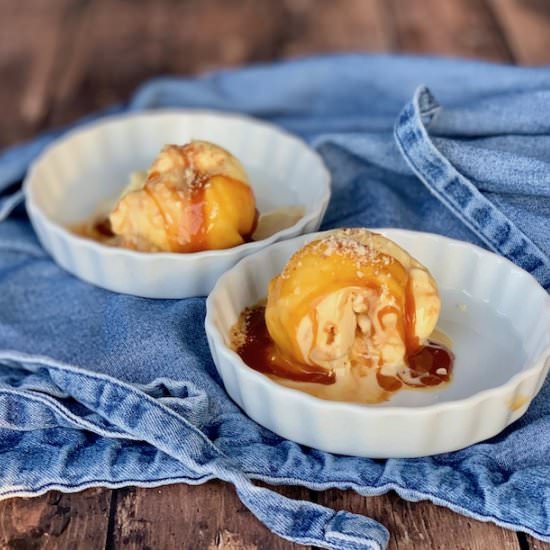 Caramel Swirl Almond Gelato