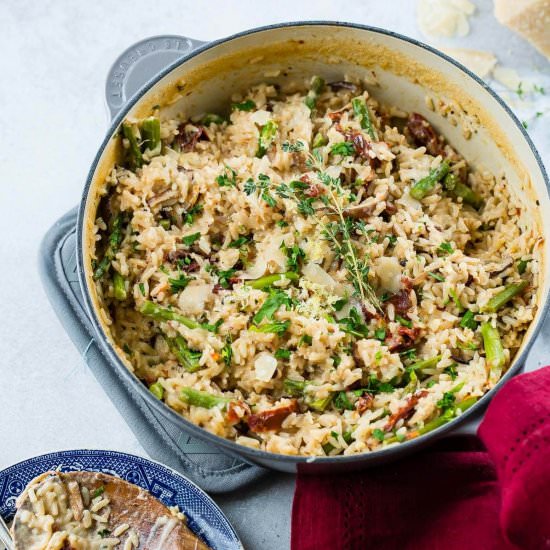 CREAMY WINTER ASIAGO CHEESE RICE