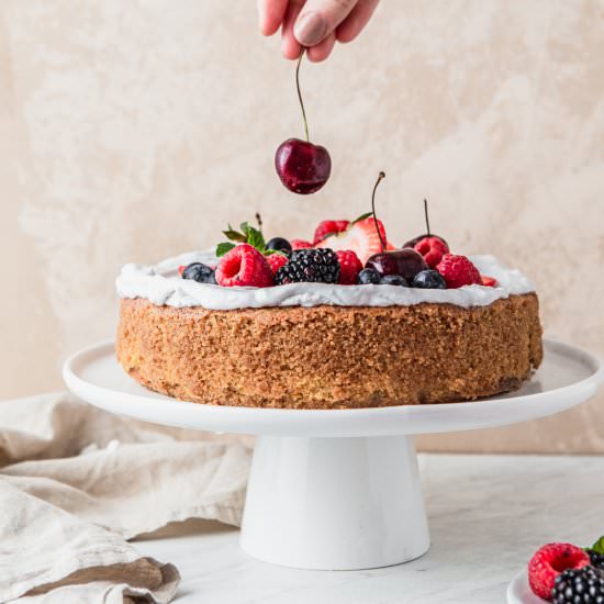 GLUTEN-FREE OLIVE OIL LEMON CAKE