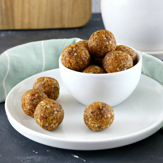 Nut Free Apricot Coconut Bliss Ball