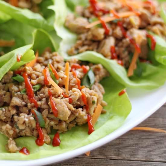 Asian Chicken Lettuce Wraps