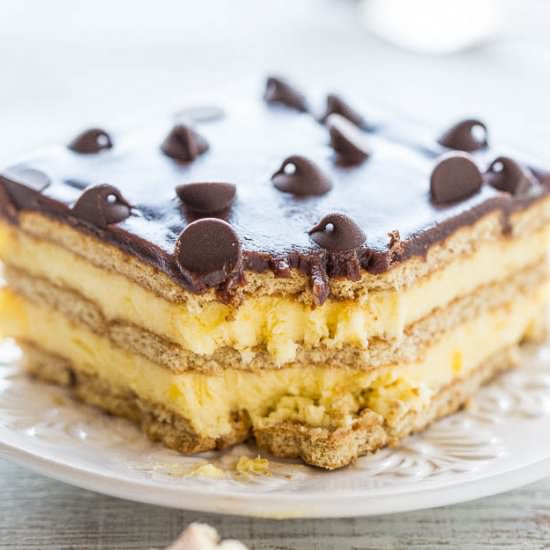 Boston Cream Icebox Cake
