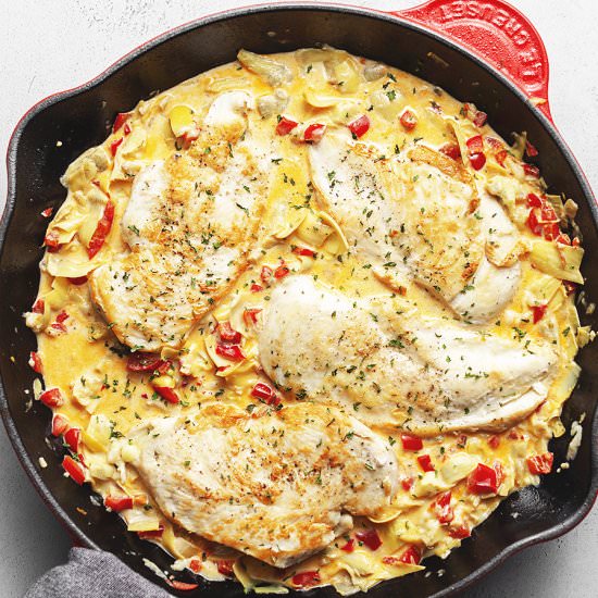 Artichoke Chicken Skillet
