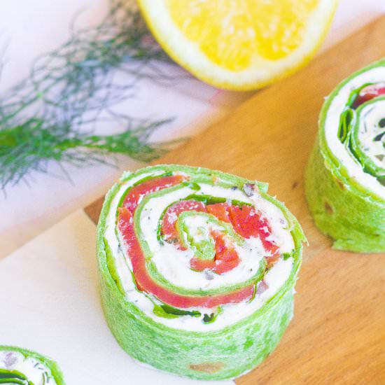 Easy Smoked Salmon Roll Ups