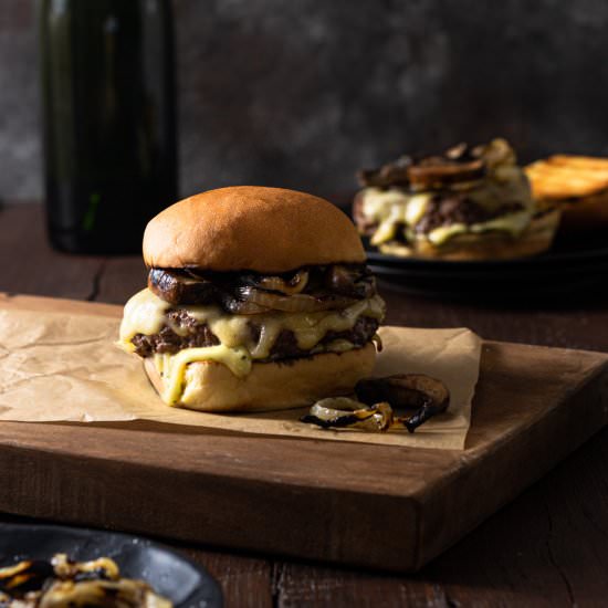 Mushroom Swiss Burger