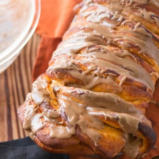 MAPLE GLAZED PUMPKIN BREAD