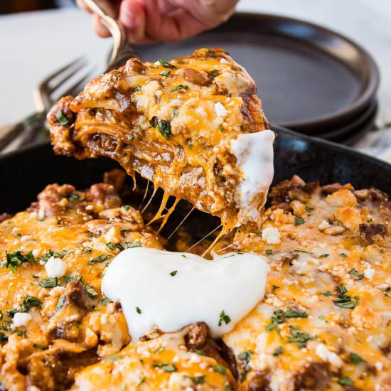 ENCHILADA GROUND BEEF CASSEROLE