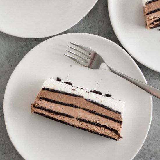 Chocolate Peanut Butter Icebox Cake
