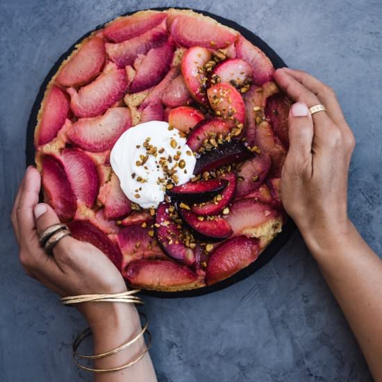 Plum Upside-Down Cake