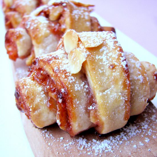 Almond Jam Rugelach Cookies
