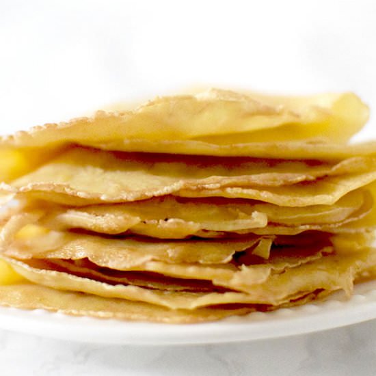 Savory Crepes – dairy free and GF