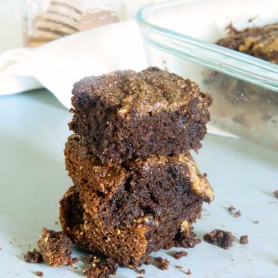 Peanut Butter Swirl Brownies