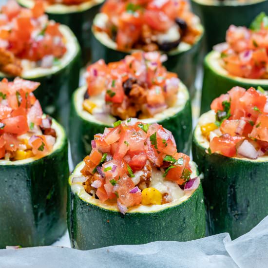 Taco Stuffed Zucchini Cups