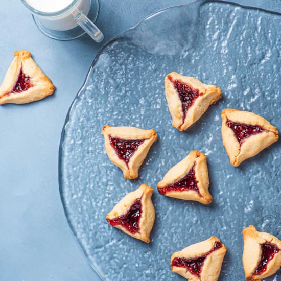 Raspberry Hamantaschen Cookies