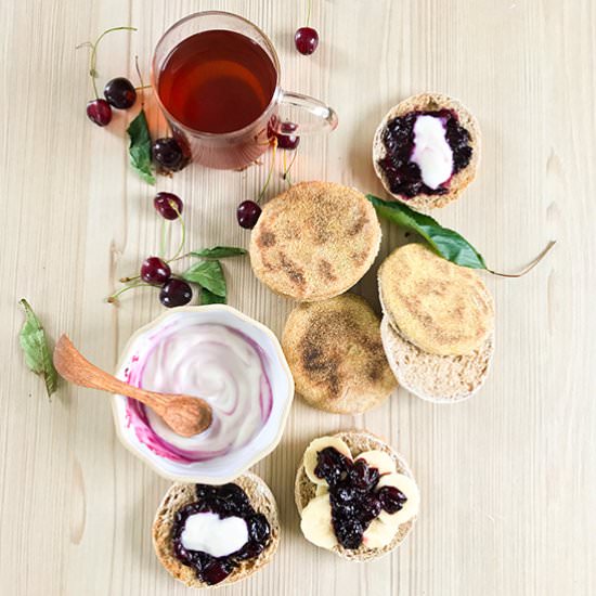 Easy Sourdough English Muffins