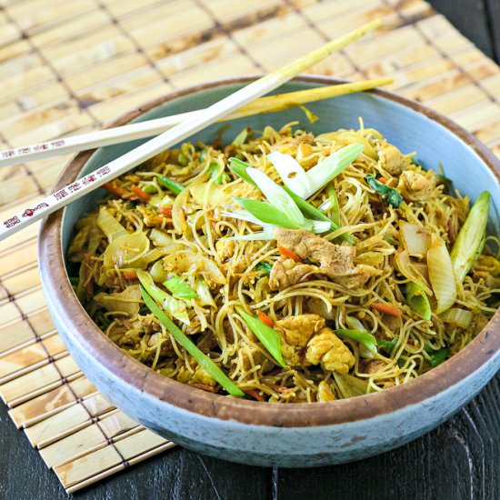 Gluten-Free Singapore Rice Noodles