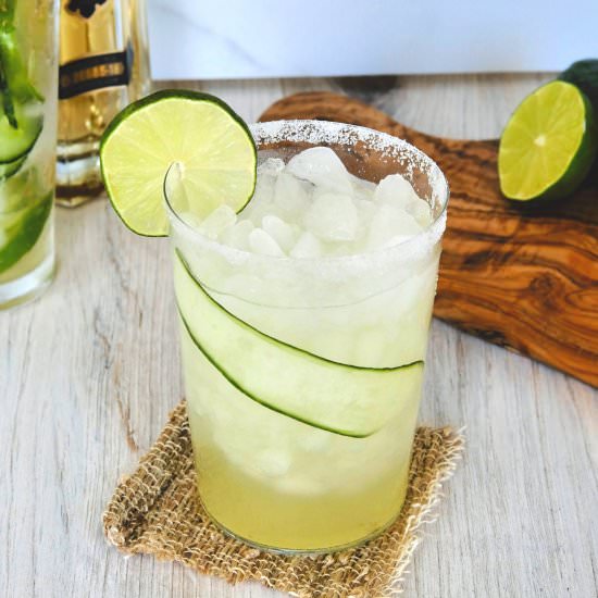Cucumber Elderflower Margaritas